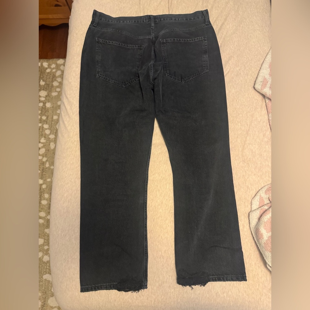 NWOT AGOLDE Riley High Rise Straight Crop in Contraband - Picture 9 of 11